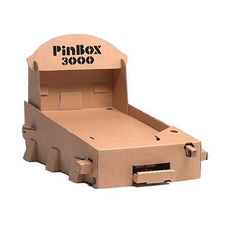 Tabletop Pinball Machine - Pinbox 3000 Customizable Tabletop Cardboard Pinball Gaming System
