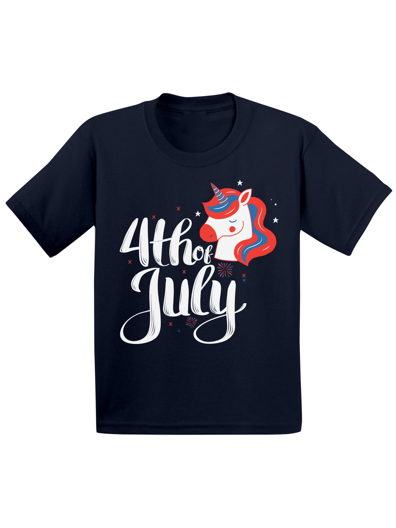 Funny Infant Shirt Gifts for Children. Unicorn T-Shirt Made in USA Memorial Day T Shirt Patriotic Gifts Fourth of July Clothing