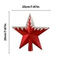 thumbnail image 3 of Decoraciones navideñas, adornos navideños, regalos navideños. Caja de regalo con forma de estrella para la parte superior del árbol de Navidad. Producto de decoración colgante para árbol de Navidad. D, 3 of 8
