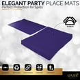 thumbnail image 4 of Paper Placemat Disposable, Purple Place Mats with Scalloped Edges, Durable Paper Placemat for Holiday Wedding Party Supplies Decor, 9.75 X 14 Inches, Pack of 50 - by SparkSettings, 4 of 6
