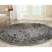 8 Round Rugs Safavieh Adirondack Vintage Distressed Grey Black Rug 8 Round