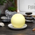 thumbnail image 4 of Zest Candle 6-Piece Ball Candles, 3-Inch, Ivory, 4 of 8