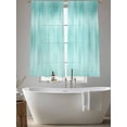thumbnail image 5 of Turquoise Sheer Curtains 63 Inch Length 2 Panels Set, Modern Abstract Art Ombre Striped Voile Window Treatment Rod Pocket Curtains Sheers Drapes for Bedroom/Living Room/Kitchen 52x"63"x2, 5 of 7