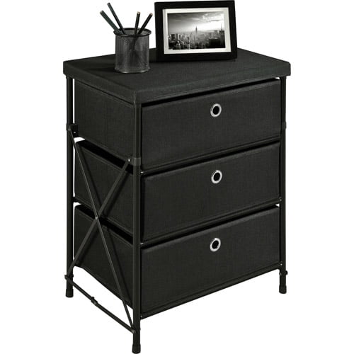 Altra Canvas 3Drawer Metal Storage Unit, Black
