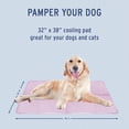 thumbnail image 2 of Baumster Large Cooling Pet Mat, 38" x 32", Green - Self Cooling Mat for Dogs and Cats - For Beds, Crates, Kennels and More, 2 of 4