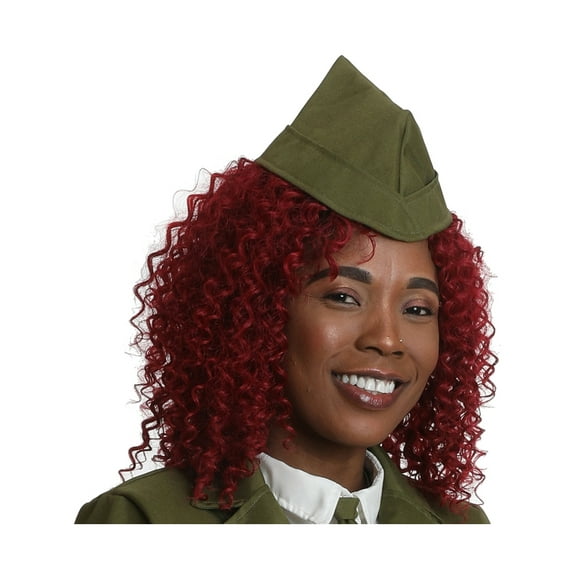 1940's Style Wartime Army Garrison Hat Costume Accessory