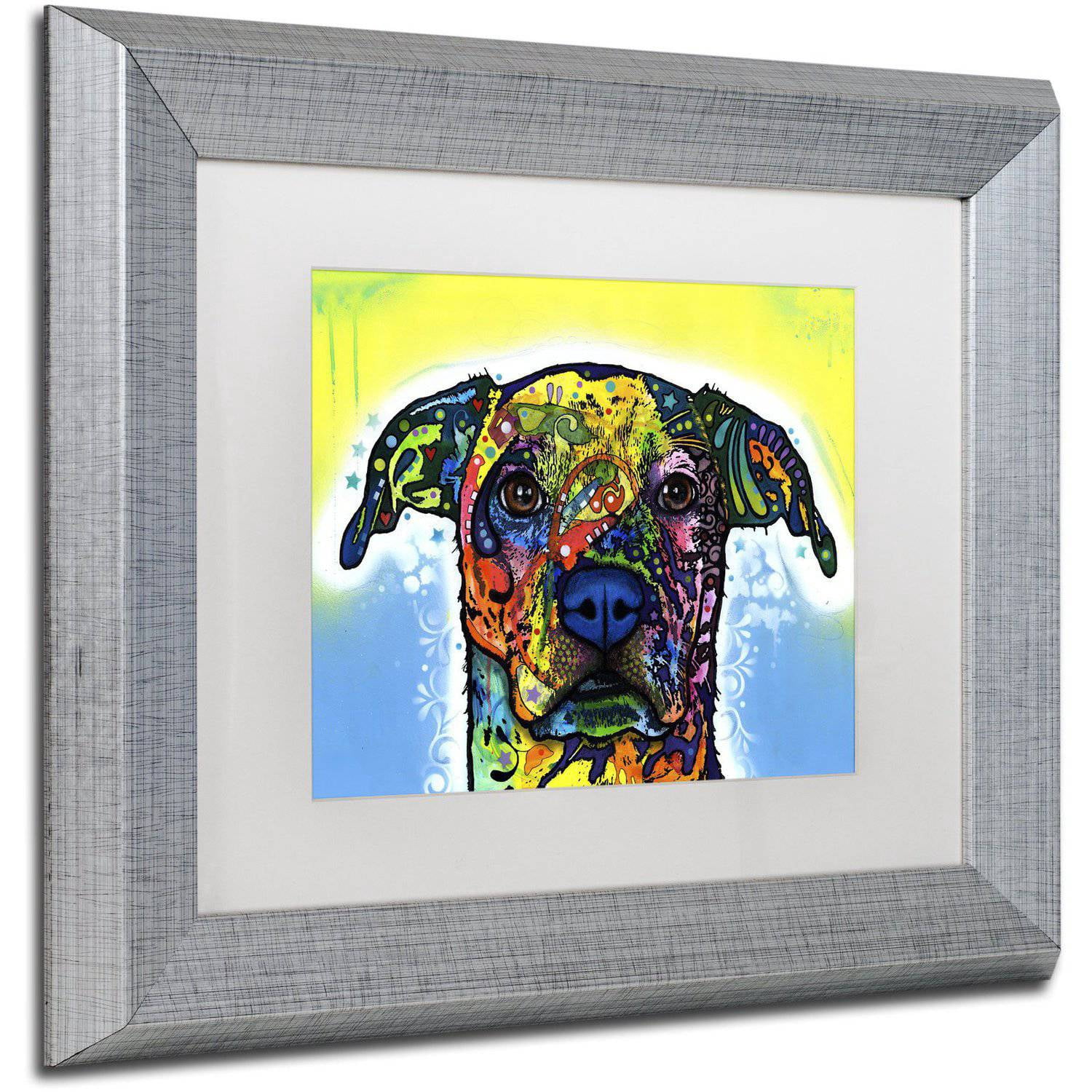 Trademark Fine Art "Fiesta" Canvas Art by Dean Russo White Matte, Silver Frame