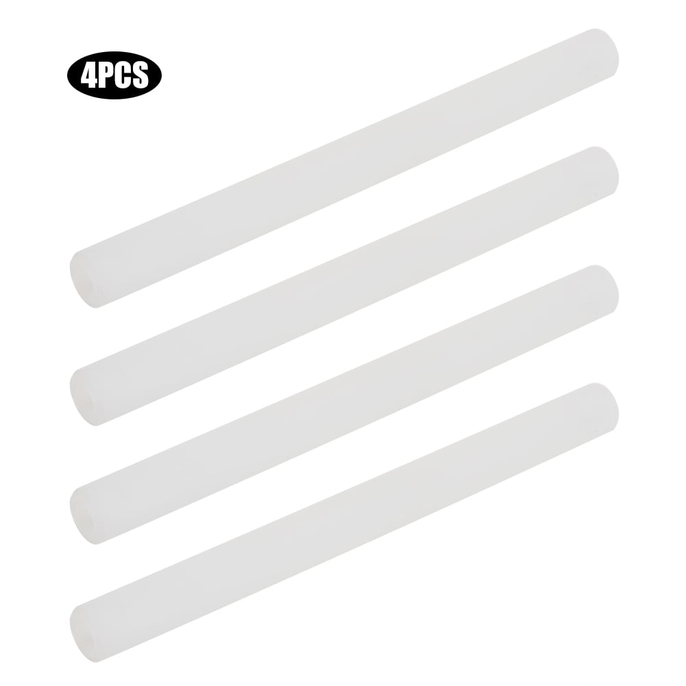4-Piece White Rubber Short Air Tube Pipe Accessories Kit for Milking Machines - Includes Cup Set Parts and Connectors