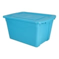 thumbnail image 2 of Caja De Almacenamiento Plastic Trends 60L Azul Turquesa 29X4, 2 of 3
