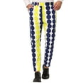 thumbnail image 1 of INSPIRE CHIC Men's Casual Geometric Printed Color Block Flat Front Dress Pants 36 Black Yellow, 1 of 7