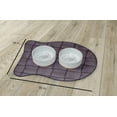 thumbnail image 2 of Simply Daisy Basketweave Fish Shape Pet Feeding Mat for Cats, 2 of 3