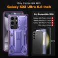 thumbnail image 2 of Funda de teléfono TONGATE para Samsung Galaxy S23 Ultra 6.8 pulgadas, color morado, 2 of 7