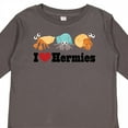 thumbnail image 4 of Inktastic I Heart Hermit Crabs Boys or Girls Long Sleeve Toddler T-Shirt, 4 of 5