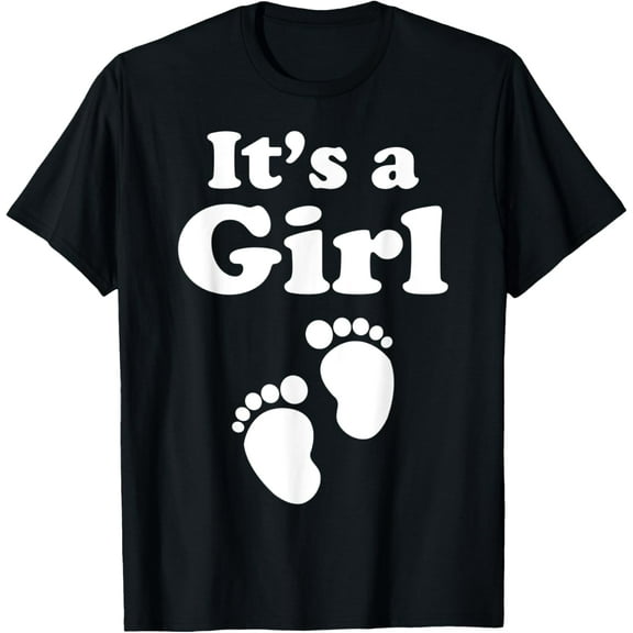 It's A Girl Team Girl Baby Shower Gender Reveal Party T-Shirt