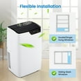 thumbnail image 4 of 12000 BTU Portable Air Conditioner,Compact Standing Air Conditioner, Remote Control,3-IN-1 Free Standing Quiet Cooling Portable AC Unit with Fan & Dehumidifier Function,for Home, Bedroom, Office, 4 of 7