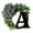 #A, variant on Personalized Grapevine Letter Wreath (Custom Initial Decor, Welcome Sign), Pre-Formed Letters Maintain Perfect Shape, Reinforced Connectors(#B), By Kingtowag