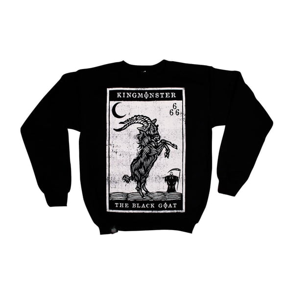 Sudadera Cuello Redondo Kingmonster Black Goat Kingmonster Estampado