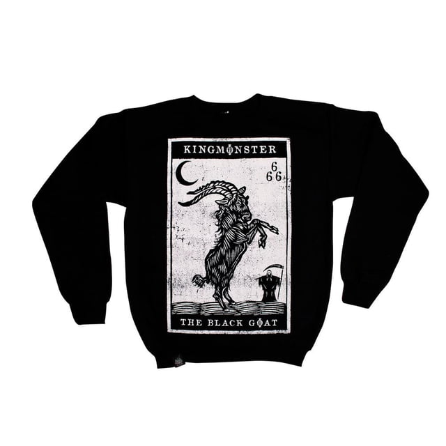 Sudadera Cuello Redondo Kingmonster Black Goat Kingmonster Estampado