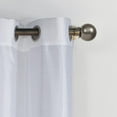 thumbnail image 3 of VCNY Home Preston White Solid Grommet Light-Filter Curtain Panel, 52" x 90", 3 of 5