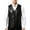 Black, variant on StSilkitty Mens Leather Vest Sleeveless V Neck Button down Waistcoat with Pockets Fall Winter Lightweight Fashion Outerwear