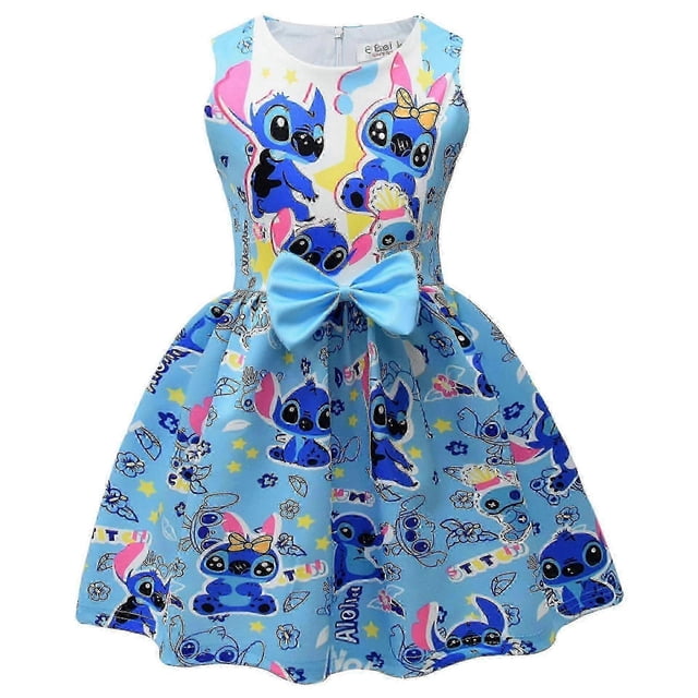 2024 Lilo and Stitch children\'s dress Stitch girl\'s dress 9406