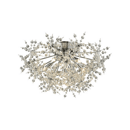 

Semi Flush 6 Light With Polished Chrome Finish G9 Base 21 inch 240 Watts - World of Lamp