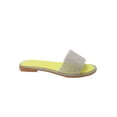 thumbnail image 6 of Women’s Comfortable Open-Toe Sandals Studded Diamante & Sparkly Diamond Design - Solid Color Options Summer Flat Slide, 6 of 6