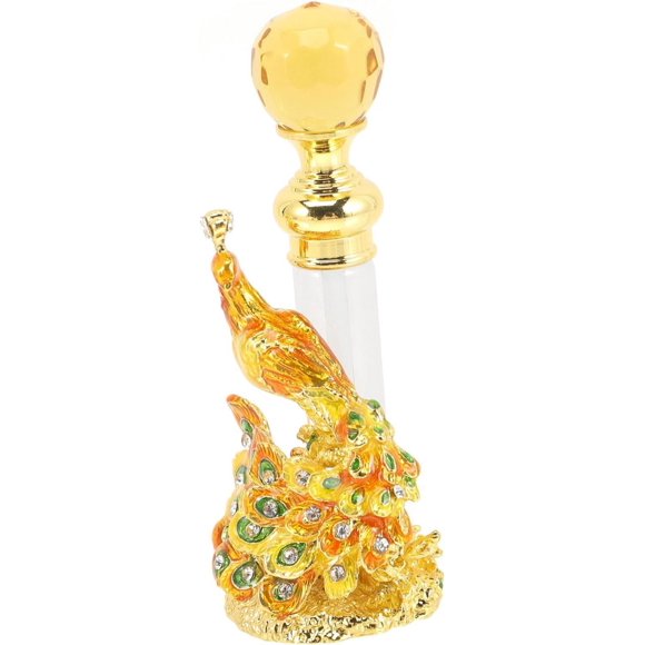 GFDYREE 3pcs Peacock Perfume Bottle Decor Travel Gift Perfume Bottles Empty Vintage Miniature Dubai Miss