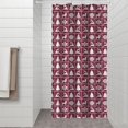 thumbnail image 2 of Red Christmas Deer and Tree Pattern Shower Curtain 36"x72" ,Bathroom Decorative Shower Curtains Set with 12 Hooks,Modern Waterproof Washable Shower Curtain, 2 of 6