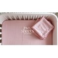 thumbnail image 4 of My Bed Linens’ Silky Smooth, Hypoallergenic TENCEL™ 300 TC Baby Crib Sheets, Pink, 2 Sheets Per Pack, 4 of 6