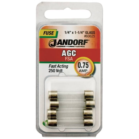 Jandorf Specialty Hardw Fuse Agc .75A Fast Acting 60625