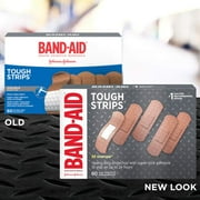 Band-Aid Brand Tough Strips Adhesive Bandage Minor Cuts & Scrapes, 60 ct