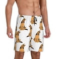 thumbnail image 2 of Kdxio German Shepherd Dog Print Mens Sleep Shorts Bottoms Soft Comfy Pajama Wear Pants with Drawstring Pockets, 2 of 7