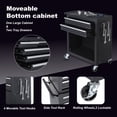 thumbnail image 3 of Tcbosik Tool Chest with 8 Drawers, Rolling Tool Cabinet with Lockable Wheels, Metal Tool Storage Cart for Garage Workshop, Black, 3 of 5