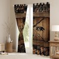thumbnail image 3 of Manfei Safari Bear Moose Blackout Curtains,Fishing And Hunting Curtains Pack of 2 (38x45 Each),Pike Fish Window Curtains For Boy Teens,Breathable Home Decor, 3 of 6