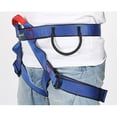 thumbnail image 1 of Arnés de escalada Cola ajustable cinturón de medio cuerpo de escalada en roca de seguridad azul, 1 of 8