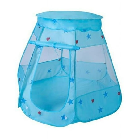 Fresh Fab Finds FFF-Blue-GPCT2726 Kids Pop Up Game Prince Princess Toddler Play Tent for Indoor Outdoor Castle Birthday Gift for Kids, Blue - Unisex