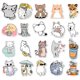 thumbnail image 1 of Lindas pegatinas de gato para botellas de agua, paquete de 50 pegatinas de vinilo impermeables para Hydro Flask, teléfono portátil, álbum de recortes, monopatín, bicicleta, adhesiv, 1 of 2