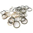 thumbnail image 3 of 20 Piezas Anillos Abiertos de Color Mezcdos Elegante Accesorios para Crear Joyas Atractivas de 22mm Sunnimix Anillos de salto de metal, 3 of 8
