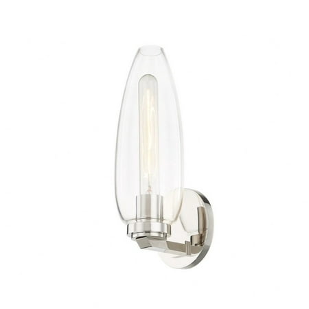 

1 Light Wall Sconce-12.75 inches Tall and 5 inches Wide-Polished Nickel Finish Bailey Street Home 154-Bel-4955725