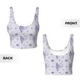 thumbnail image 5 of Picia Stripes and Sprigs of Lavender Sports Bra for Women,Padded Strappy Sports Bras Medium Support Yoga Bra with Removable Cups,Running Yoga Bra-XX-Large, 5 of 9
