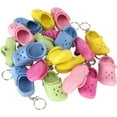 thumbnail image 6 of WYJ 20pcs Mini Shoe Keychain, 5 Colors Hole Shoes Key Chains Flexible Silicone Reusable Cute Trendy Portable Small Hole Pendant Accessories for Women Men Girl Boy Keys Bag DIY Gifts-0614, 6 of 6