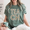 thumbnail image 3 of Comfort Colors® Teacher Leopard Shirt, Teach Love Inspire T-Shirt, Gift for Teachers, Animal Print Teaching Tee, New Teacher Gift, 3 of 6
