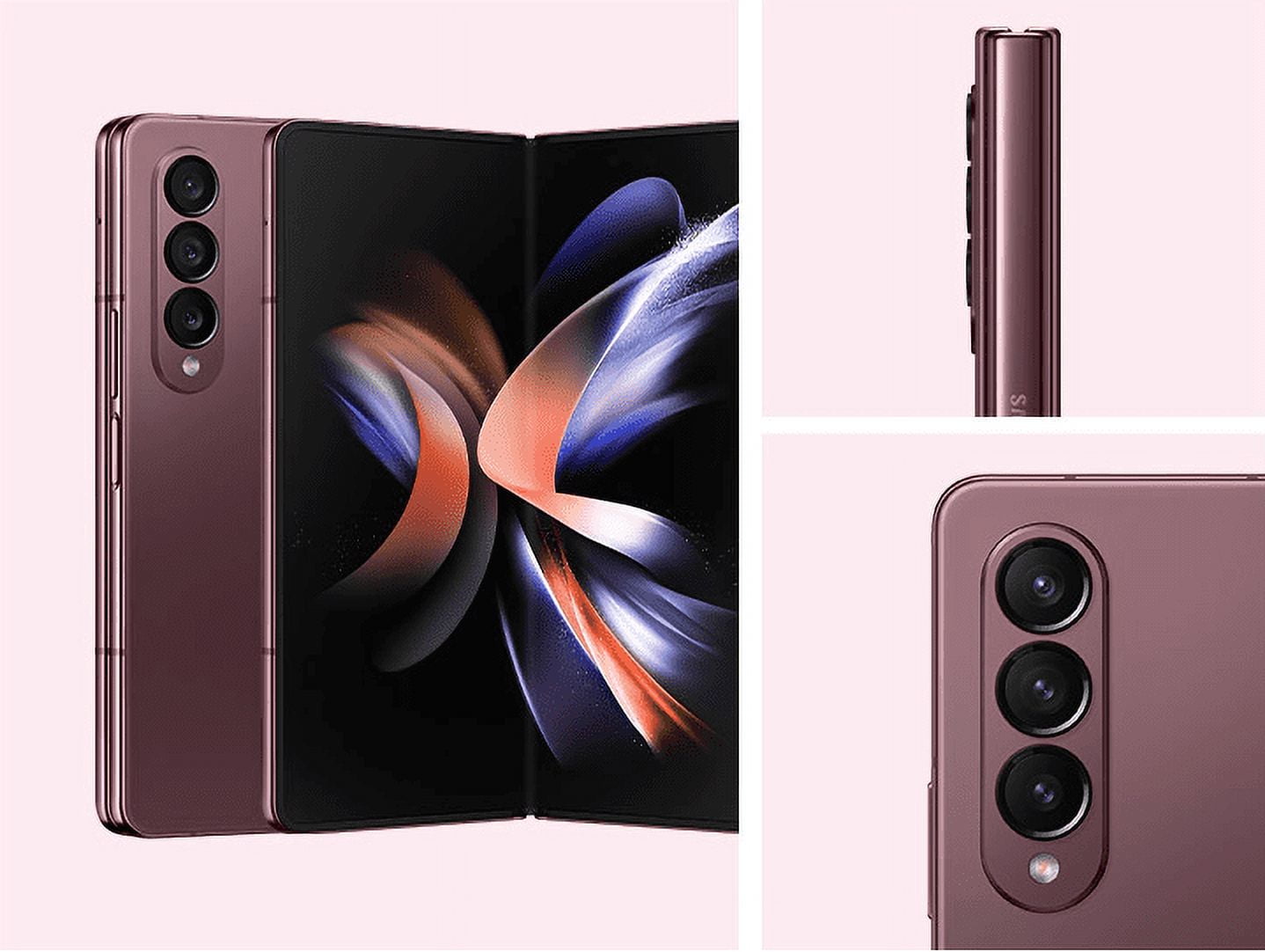 Restored Samsung Galaxy Z Fold 4 5G F936U 256GB T-Mobile (Burgundy) Smartphone (Refurbished)