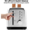 thumbnail image 4 of 4 Slice Toaster, Extra-Long Slots for Artisan Bread, Quick Glance Function, 9 Shade Settings, Ba l/Defrost/Cancel Functions, Removable Crumb Tray, Cool-Touch Stainless Steel Body, 4 of 5