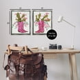 thumbnail image 4 of Stupell Industries Cactus in Pink Cowgirl Boots Entertainment Painting Gray Floater Framed Canvas Art Print Wall Art, 17 x 21, Set of 2, 4 of 10