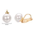 thumbnail image 2 of Yoursfs Clip on Pearl Small Earrings for Women Simple Non Pierced Stud Gold Plated Jewelry Gifts, 2 of 5