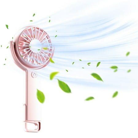 

Bmnokb Personal Fan New 2024 Handheld Folding And Rotating USB Small Fan Outdoor Mountaineering Button Silent Desktop Small Fan