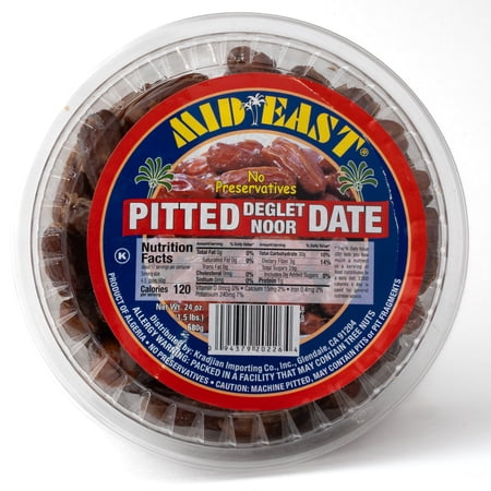 Mid-East Pitted Deglet Noor Dates 24 Oz