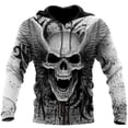thumbnail image 2 of Sudadera con capucha para hombre, moda, estampado de calavera en 3D, novedad de otoño, sudaderas Harajuku Street 2024, ropa vintage, sudaderas holgadas con capucha, 2 of 5